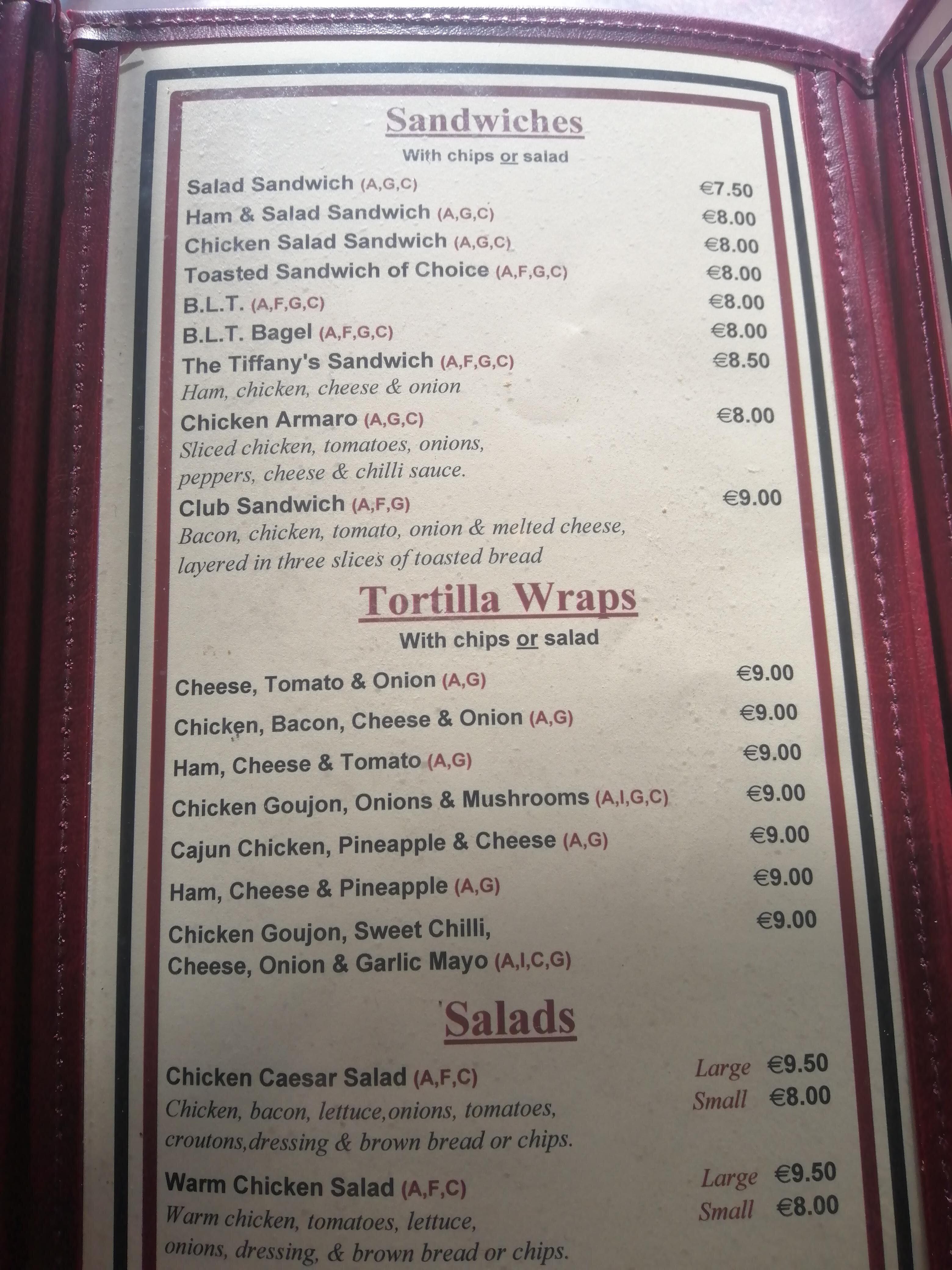 Tiffany's Restaurant And Café