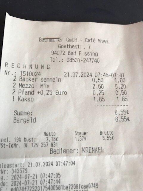 Cafe Wien - Bäcke Bachmeier