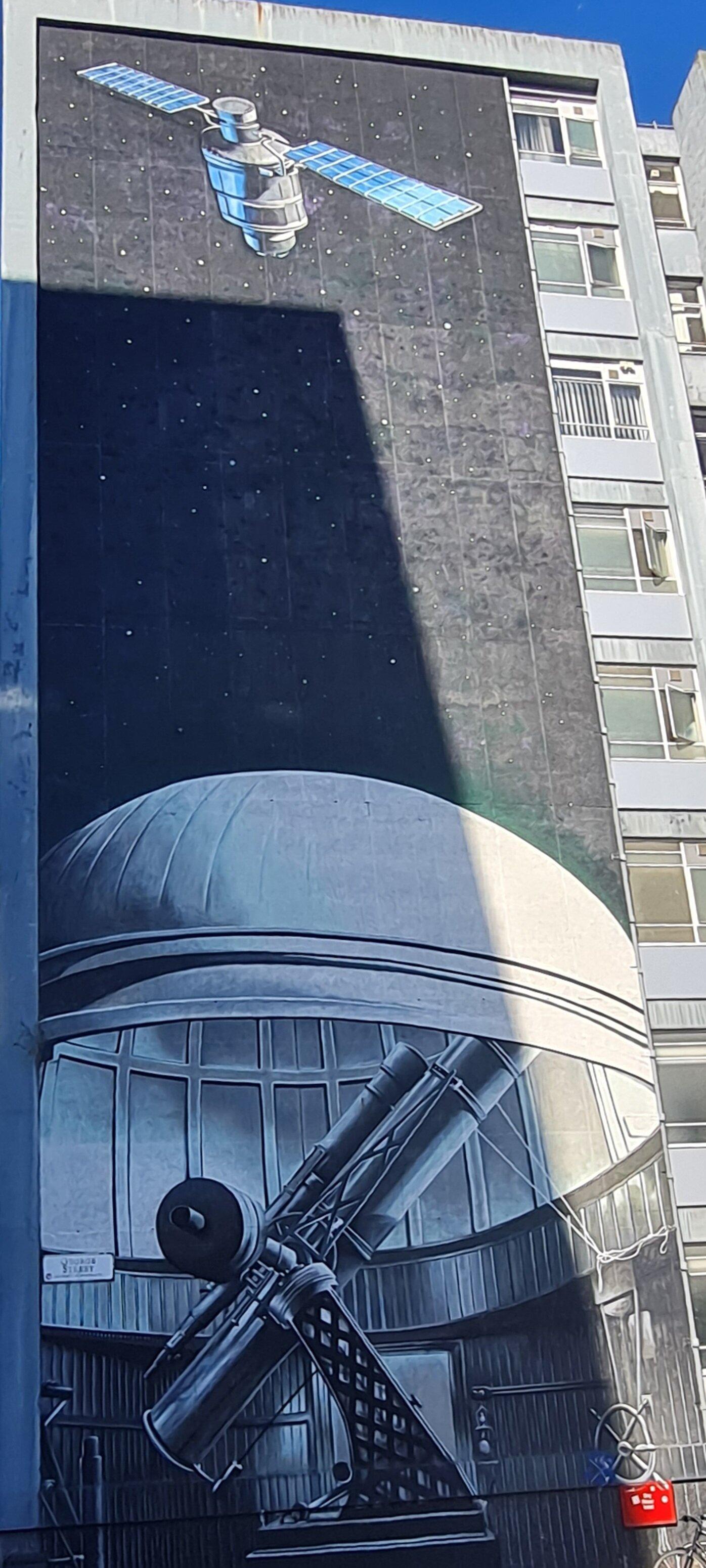 Falling Mural By The Rebel Bear