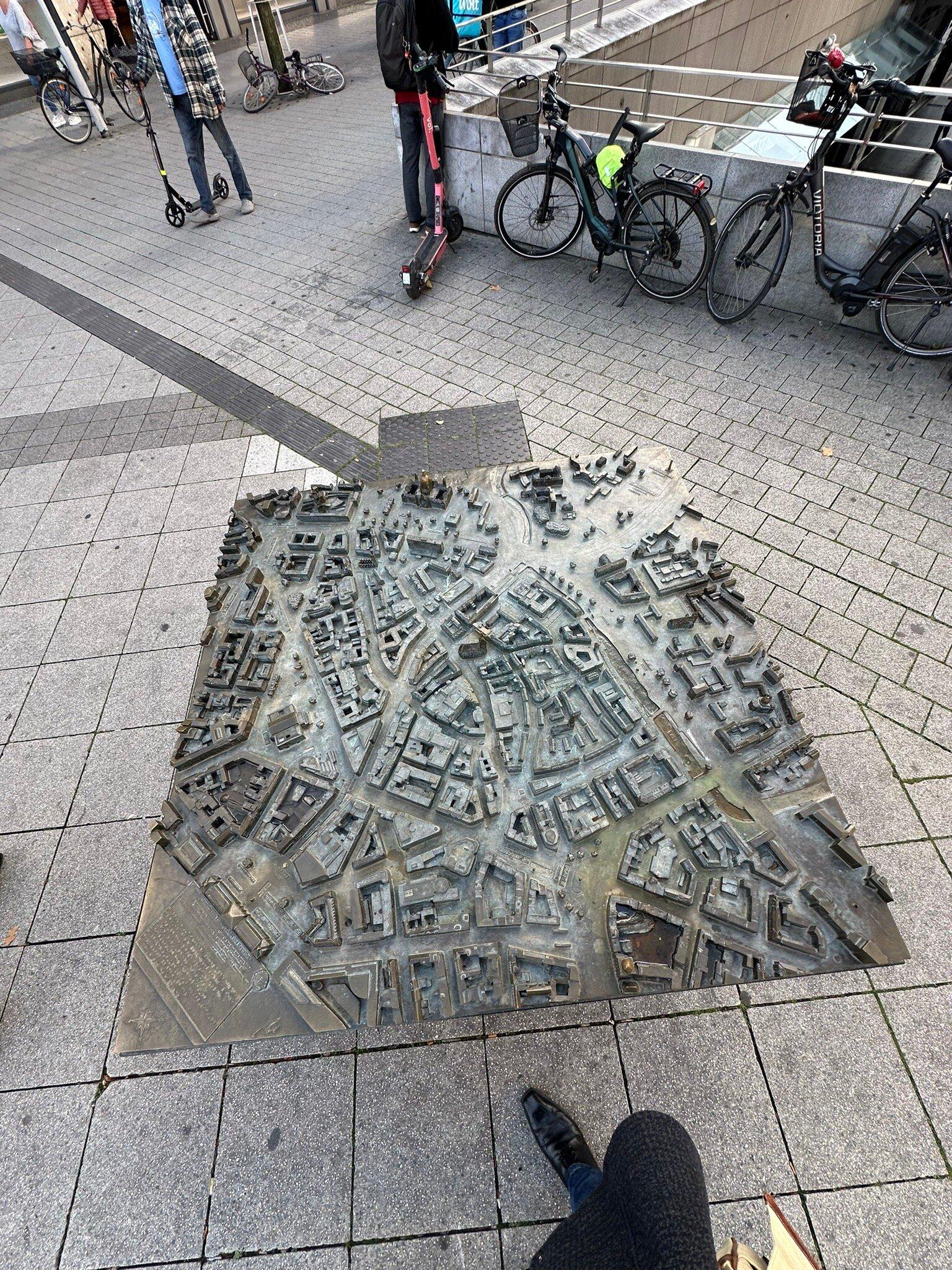 Blinden-stadtmodel Der Innenstadt