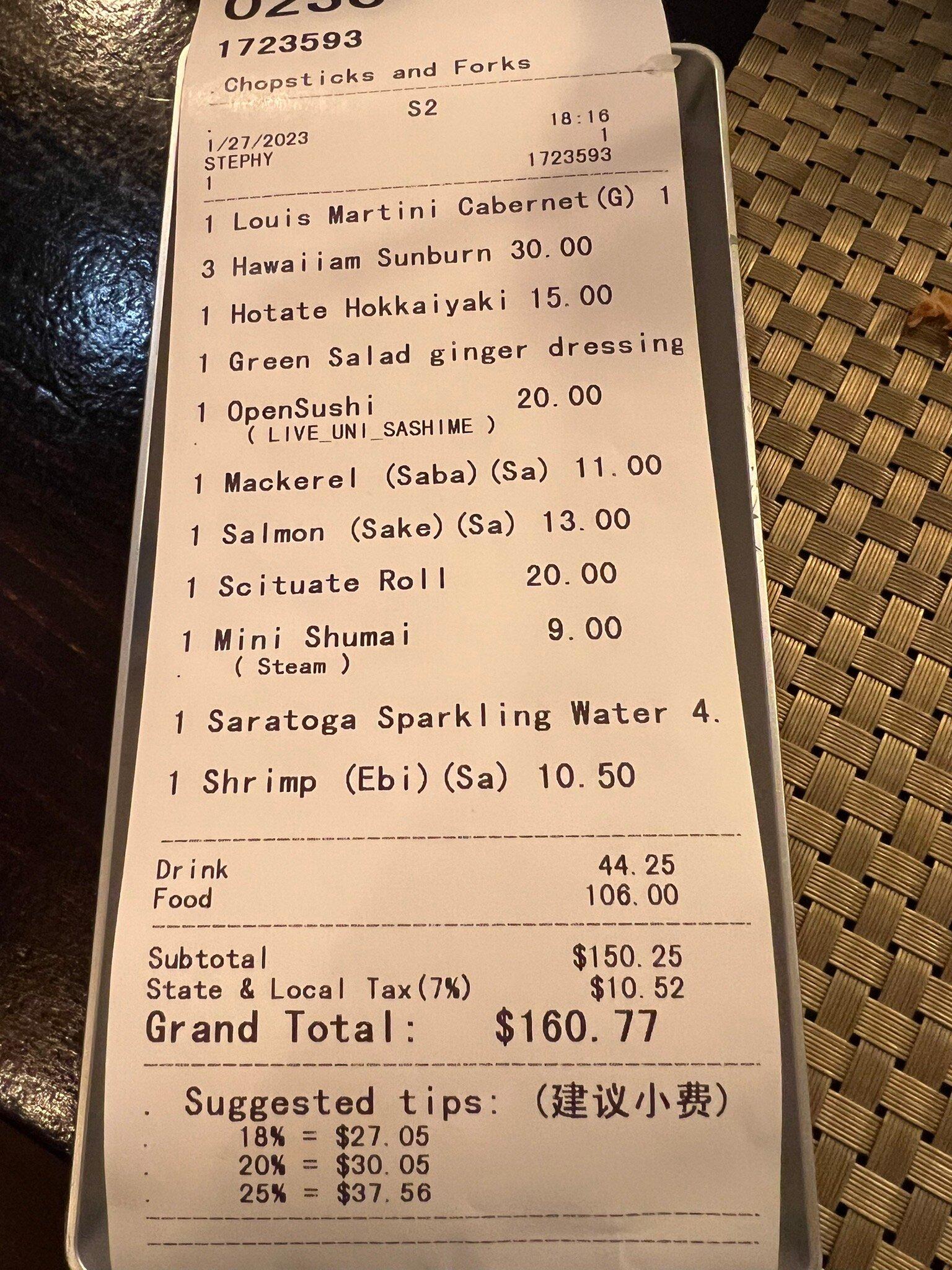 Chopsticks and Forks