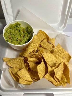 Chips and guacamole
