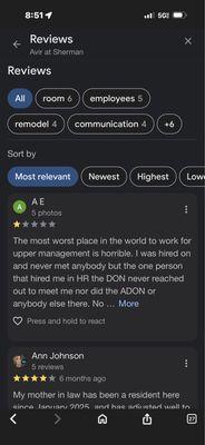 Reviews that are bad