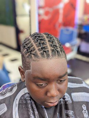 Starter locs + style and haircut
