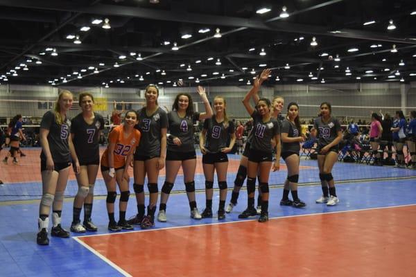 16U team getting ready to compete at SURVA 2016