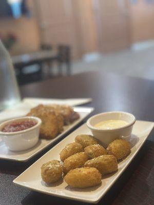 Gouda Mac and bacon bites