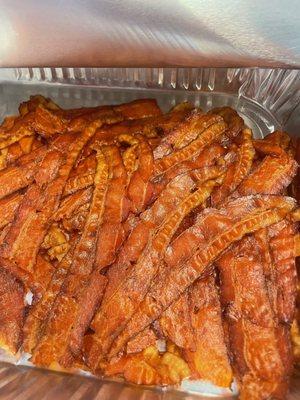 Bacon provided for breakfast