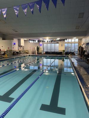 Pool (on a Friday 5pm evening so usually it's not ask dark!)
