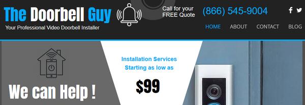 The Doorbell Guy - Installation services starting as low as $99