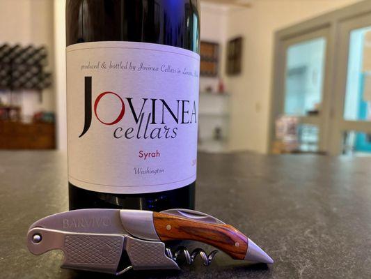 Syrah inside the tasting room