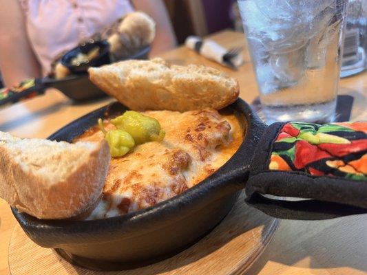 Lunch Special: Hot Italian Melt (with small side of tator tots) for a reasonable $9.99