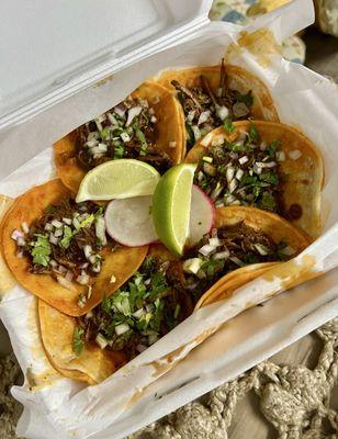 6 Birria tacos