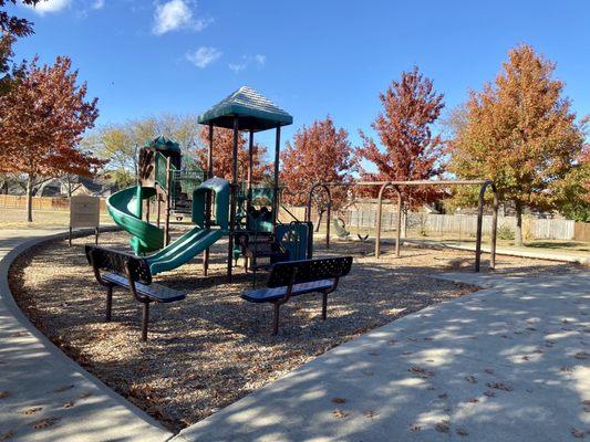John M. Whisenant Park -- view approaching the smaller playground