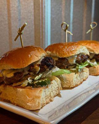 Korean Galbi sauce marinated beef slider