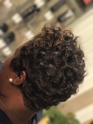 #custom curls#cut#creative look
