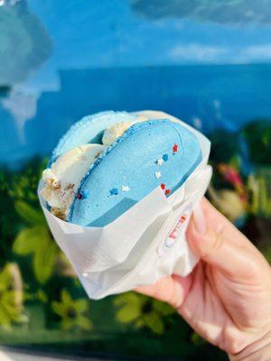 Macaron ice cream sandwich