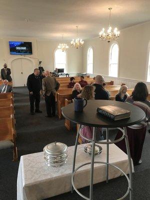 Join us in our newly remodeled sanctuary