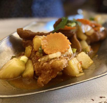 H8. Fried Fish w/Sweet & Sour Sauce. Hubby LOVES this fish dish w/pineapple. It's his Jam jam bony :)...