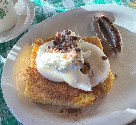 Apple French Toast with Sausage