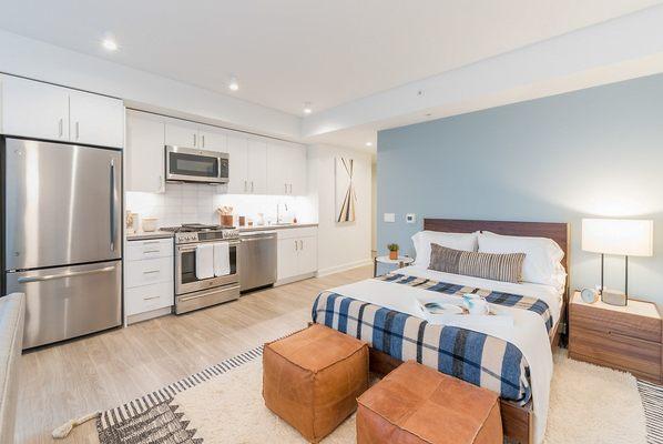 Downtown apartment in San Francisco with nestapart. Everything was new and clean :-)