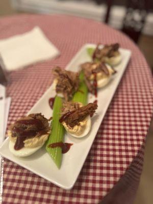 Beef Brisket Deviled Eggs..gotta try it
