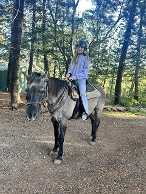 My daughter on Spirit