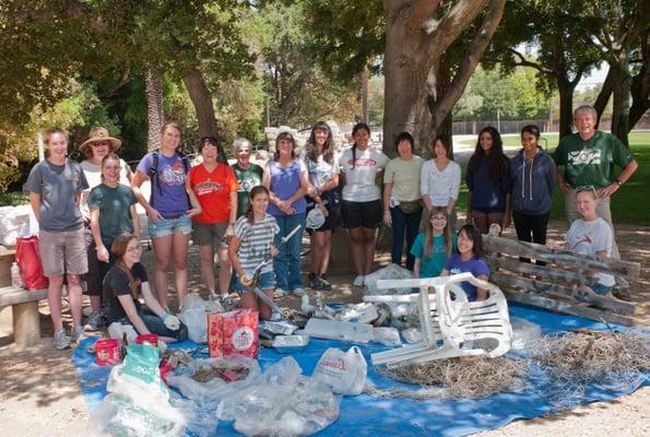 Creek clean up made possible by our wonderful volunteers.