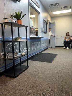 Office Sign-In Window.