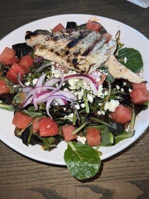 Watermelon Salad with Chicken