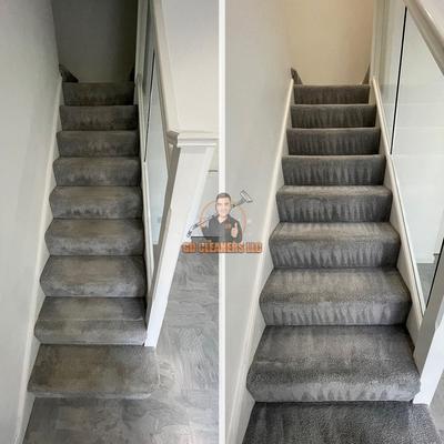 Clean sweep: Witness the revival of a once-dingy staircase