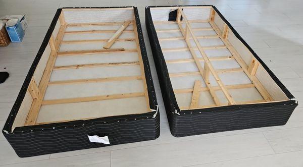 One with a center support, and one where they neglected to install one.