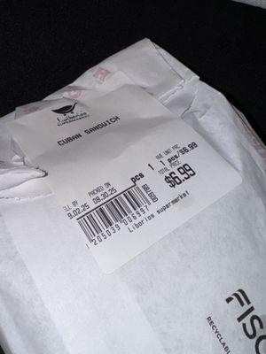 $6.99 Cuban Sandwich