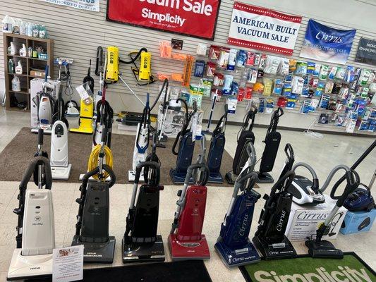 Large selection of Quality brand name vacuums
