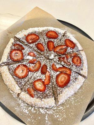 NUTELLA PIZZA W/ STRAWBERRIES