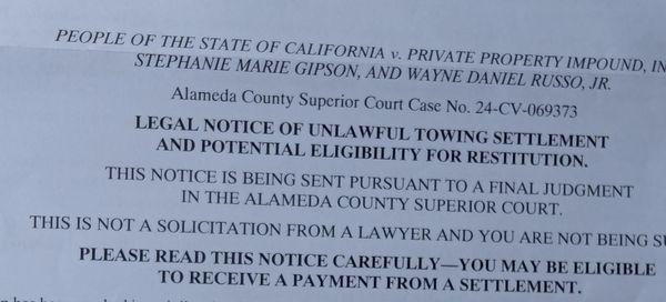 Private Property Impound