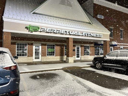 The Outside of the Perpetual Fitness building