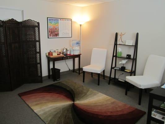 Water and tea station.