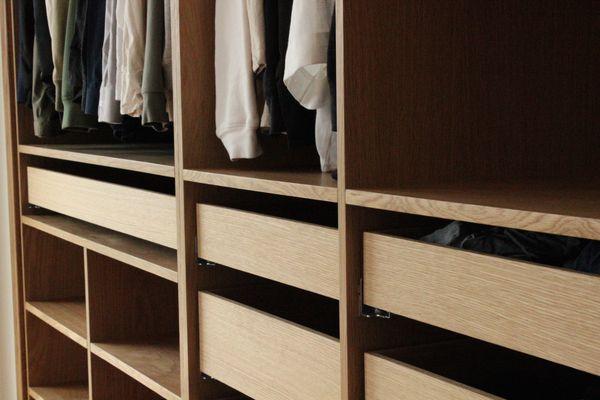 Custom White Oak Closets