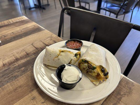 Breakfast Burrito - very filing!