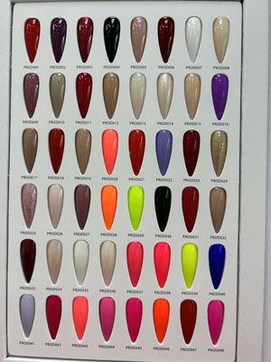 3 in one, we have variety of colors in Gel, regular polish and SNS dipping powders.