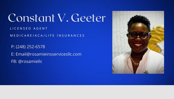 Constant V Geeter - Rosamie lnsurance Services