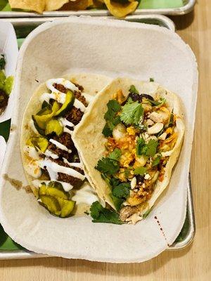 Nashville Hot Chicken , Korean Pork Belly Taco