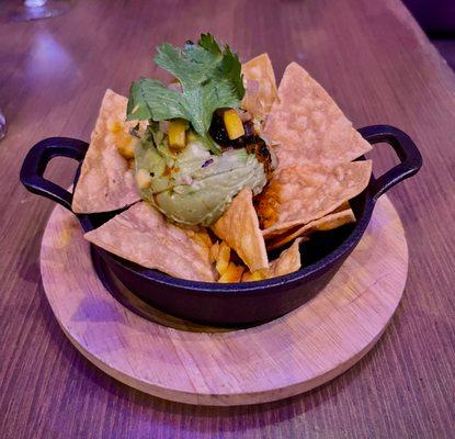 Guacamole and chips that came with the lunch entree