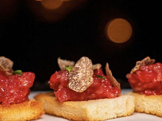 Toro Toast with white truffles