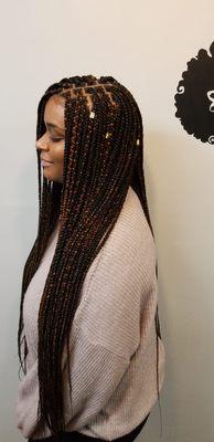Small box braids long