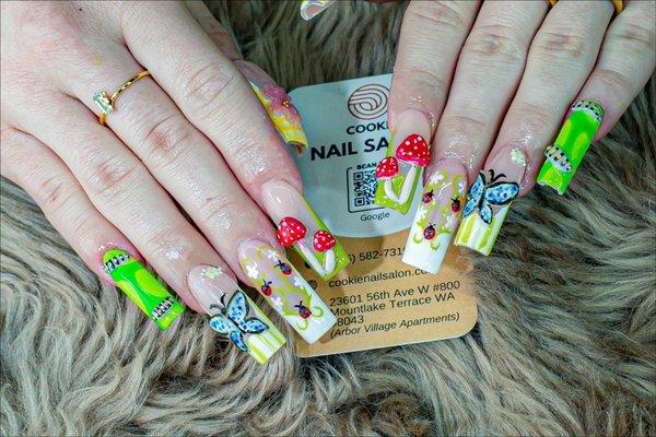 Acrylic with 3D designs