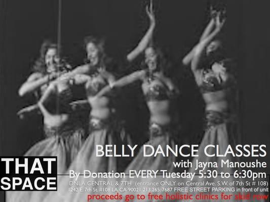 BELLY DANCE CLASS SCHEDULE