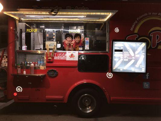Genie and Connie rocking the truck at Rock the Block in Chandler AZ!