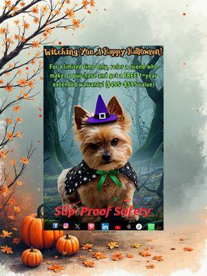 Enter referrals here for a chance at a FREE 1-year extended warranty:
https://slipproofsafety.com/referrals/