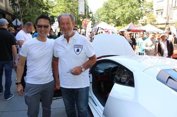 Founder Steve Shee with Lamborghini Legend and good friend Valentino Balboni